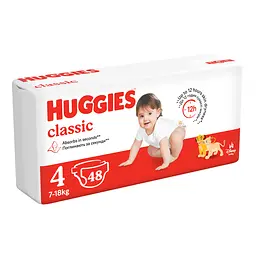 Підгузки Huggies Classic (4), 48 шт. - мініатюра 2