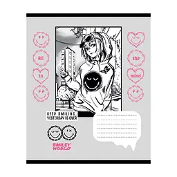 Зошит Yes Smiley World Anime А5 60 аркушів лінія (767657), в асортименті - мініатюра 5