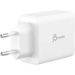 Зарядний пристрій J5create 1xUSB + 2xUSB-C 65W GaN QC3.0/PD/PPS (JUP3365E-EN) - мініатюра 3