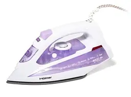 Праска Holmer HIT-2430, Purple, 2400W, тефлон, паровий удар 120 г/хв, постійна подача пари 30 г/хв, вертикальне відпарювання,