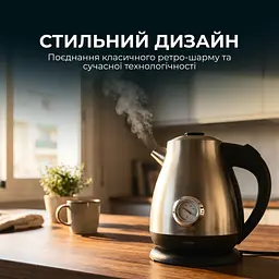 Електрочайник CECOTEC Thermosense 620 Retro Steel - мініатюра 7