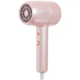 Фен Adler AD 2279p pink 1800Вт/ 2 швидкості/ хол.обдув/ темп.режимів-2/іонізація/ насадки - 1 шт. - мініатюра 5