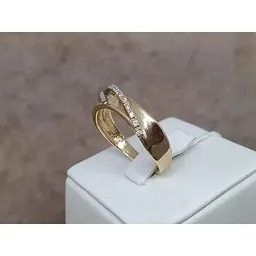 Золоте кільце Гаразд з діамантами. 3022222 20 - мініатюра 4