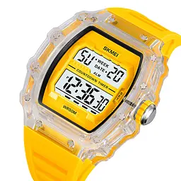 Чоловічий наручний годинник 2296WTYL White-Yellow Skmei acs0030037 - мініатюра 3