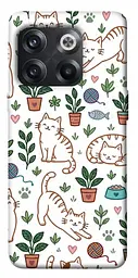 TPU чехол Demsky Cats pattern для OnePlus 10T