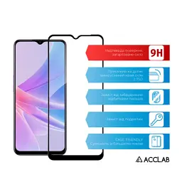 Скло захисне ACCLAB Full Glue Oppo A58 (1283126565144) - мініатюра 3