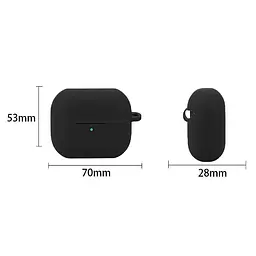 Чохол для навушників BeCover Silicon для Samsung Galaxy Buds 3 Pro Чорний (712000) - мініатюра 2