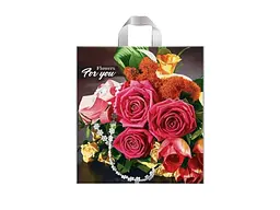 Пакет-петля BLPLA 38x41(+3) 50шт 90 Флауерс For you 13300