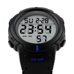 Наручний годинник чоловічий 1068BU Black-Blue Skmei acs0030865 - мініатюра 3