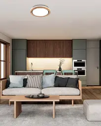 Світильник стельовий Goldlux 331892 Darek LED 1x24W 4000K 2600Lm IP44 бежевий - мініатюра 2