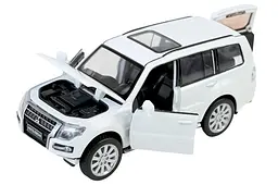 Іграшкова машинка позашляховик Mitsubishi Pajero 4WD Turbo 1:33 Автопром світлозвукові ефекти металева 68463W, коробка 18x9x8 см - мініатюра 2