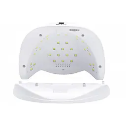 Лед уф лампа для нарощування нігтів та сушіння гель лаку біла LED UV SUN X 54вт - мініатюра 5