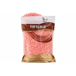 Гарячий плівковий віск у гранулах Hard Wax Beans Pink 500 г — професійний віск для депіляції без смужок, віск для видалення