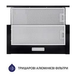 Витяжка телескопічна MINOLA HTLS 6234 BL 700 LED GLASS - мініатюра 3