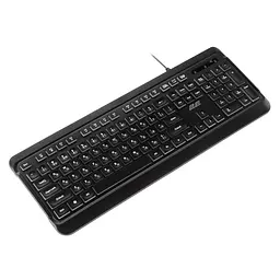 Клавіатура мембранна USB з LED-підсвіткою 2E KS-120 Black, 104key, USB-A, EN/UK, White LED - мініатюра 9