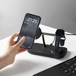 Бездротовий ЗП Proove Magnetic Field Pro 3 in 1 Qi2 black - мініатюра 5