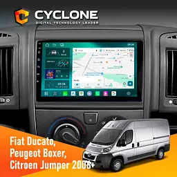Штатна магнітола Peugeot Boxer 2006 Cyclone C9-013 4x64 DSP 4G Cyclone (НФ-00007398)