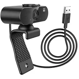 Вебкамера з гарнітурою Borofone BDI04, 1920p, пласт. корпус, Black, Q100