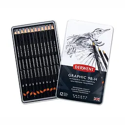 Графітні олівці Graphic Soft 12 шт Derwent - мініатюра 2