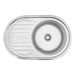 Кухонна мийка Kroner KRP Satin-7750 (0,8 мм) CV022788, Satin