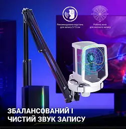 Мікрофон Fifine Q6TW Black/White (Q6TW) - мініатюра 3