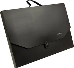 Портфель "Economix" №E31616 A3 пласт. на застібці (чорний)(8)