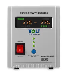 Гібридний ДБЖ/інвертор Volt Polska SINUS PRO 800 E 12/230V 500/800W (3SP080012E) - мініатюра 2