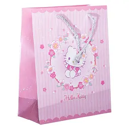 Подарунковий пакет Yiwu Hello Kitty 19х9.5х24.5 см 12 штук HP-10359-11P - мініатюра 2