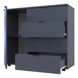 Комод Doros GС1 Графіт 100х40х81.2 (41510069) - мініатюра 12