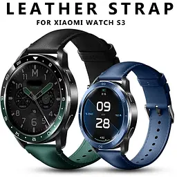Ремінець шкіряний Tamister для годинника Xiaomi Watch 2/ 2Pro/ S4/ S3/ S2/ S1 22 мм Black-green - мініатюра 8