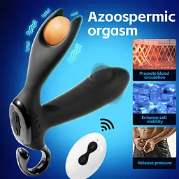 Стимулятор простати B - Series Cute Dual Tapping Anal, 10.1 см (чорний) - мініатюра 10