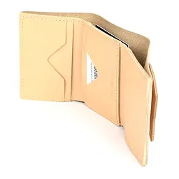 Портмоне шкіряне, глянець, біж GRANDE PELLE 10х7.5х1.5 см acs0032105 - мініатюра 5