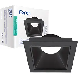 Світильник точковий Feron DL8310  MR16/G5.3 графіт квадрат поворотний (40038)