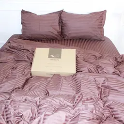 Постільна білизна MirSon Satin 30-0006DarkBrown 160х220 Сімейний (2200005249499) - мініатюра 3