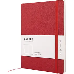 Книга записна Axent Partner Soft L клітинка 190x250 мм 96 аркушів червона (8615-06-A) - мініатюра 2