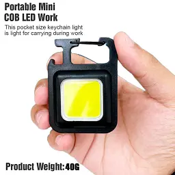 Багатофункціональний ліхтарик DK Rechargeable Keychain Light F04 Plastic [87208] - мініатюра 3
