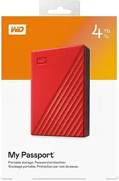 Зовнішній жорсткий диск WD My Passport 4TB Red (WDBPKJ0040BRD-WESN) [68595] - мініатюра 7