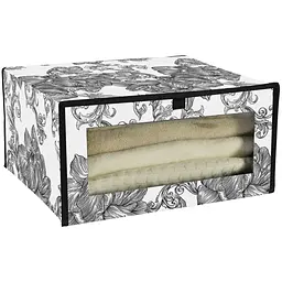 Органайзер Idea Home Anthracite Flowers NP-256 для білизни 40x32x20 см (NP-256 ткан. з/кр д/взуття Anthracite Flowers)