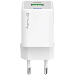 Зарядний пристрій ColorWay USB-C PD20W + 1xUSB QC4.0 white (CW-CHS062PD-WT) - мініатюра 3