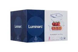 Набір контейнерів Luminarc Pure Box Active 820 мл + 1220 мл (P5505) - мініатюра 4