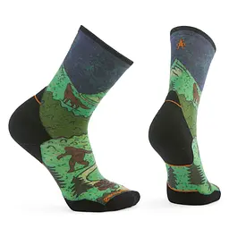 Шкарпетки чоловічі Smartwool Trail Run Targeted Cushion Neature Print Crew Man 42-45 Різнокольоровий - мініатюра 2