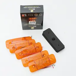 Габарит LED прямокутний 115х40 мм/12/24V/12 діодів стрілкою/Помаранчевий 1 шт. (MRT 51)