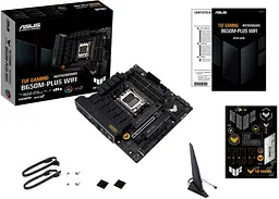 Материнcька плата TUF GAMING B650M-PLUS WIFI sAM5 B650 4xDDR5 M.2 HDMI DP Wi-Fi BT mATX Asus teh0019068 - мініатюра 3