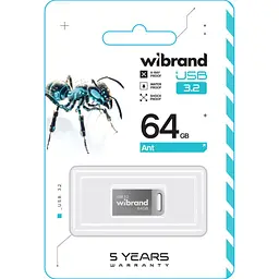 Flash Wibrand USB 3.2 Gen1 Ant 64GB Silver - мініатюра 2