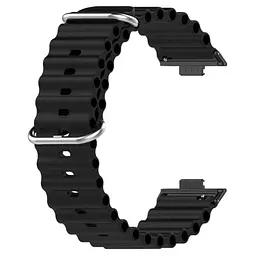 Силіконовий ремінець Primolux Ocean для смарт-годинника Huawei Watch Fit 3 Black - мініатюра 3