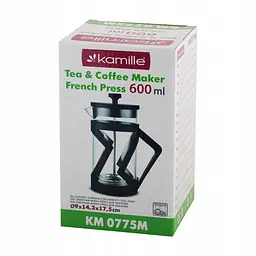 Заварник френч-прес Kamille KM-0775M 600мол - мініатюра 8