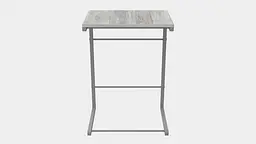 Столик Террі Ferrum-decor 650x440x330 Сірий метал ДСП Бетон 16 мм (FRD-104668) - мініатюра 3