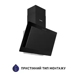 Витяжка декоративна похила Minola HDN 6124 BL LED - мініатюра 2