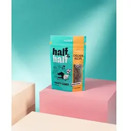 Ласощі для собак Half&Half у формі м'ясних кубиків з куркою 100 г - мініатюра 3
