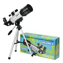 Телескоп SIGETA Volans II 70/400 AZ з адаптером для смартфона (65344) - мініатюра 2